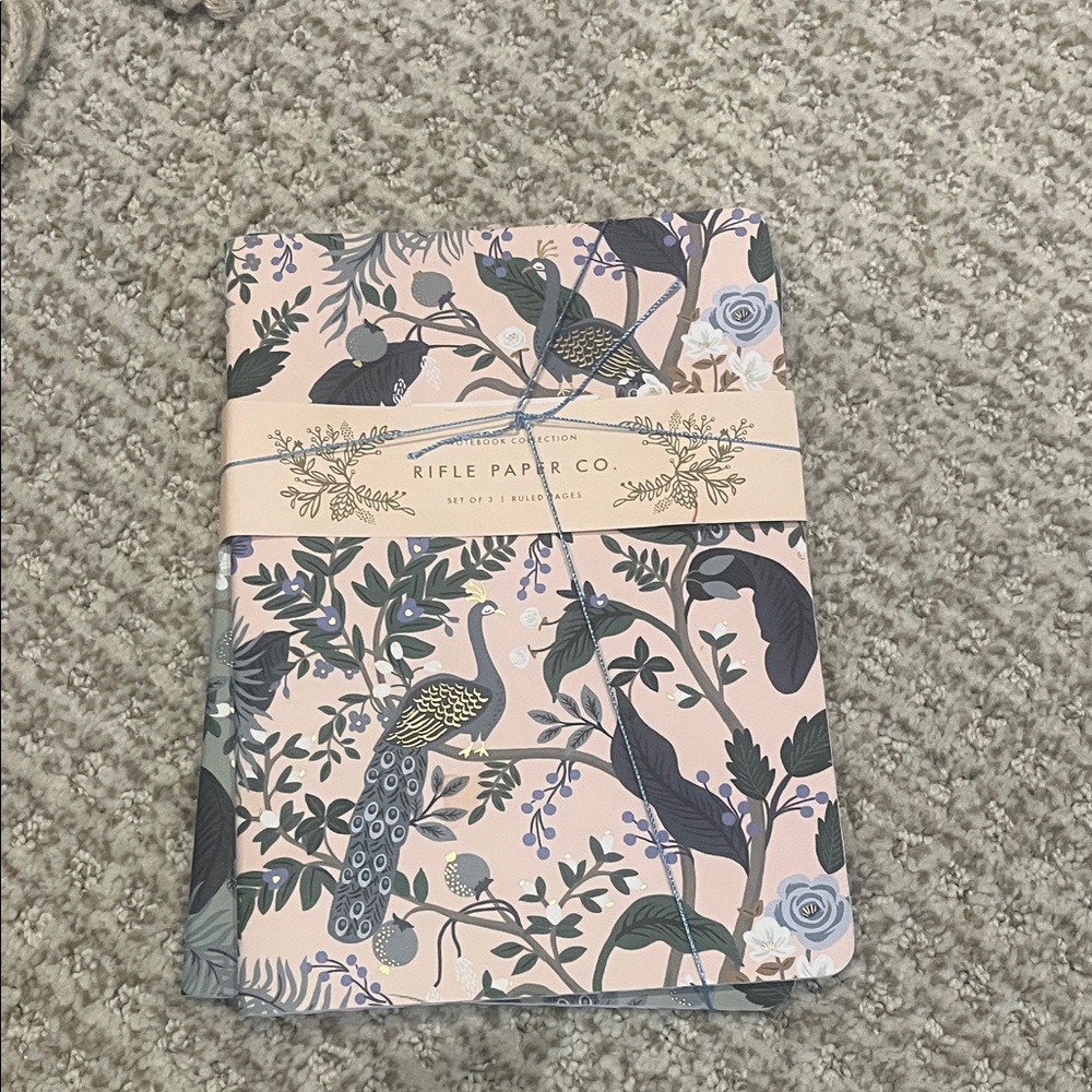 Rifle Paper Peacock notebooks